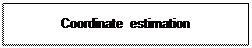 Pole tekstowe: Coordinate estimation